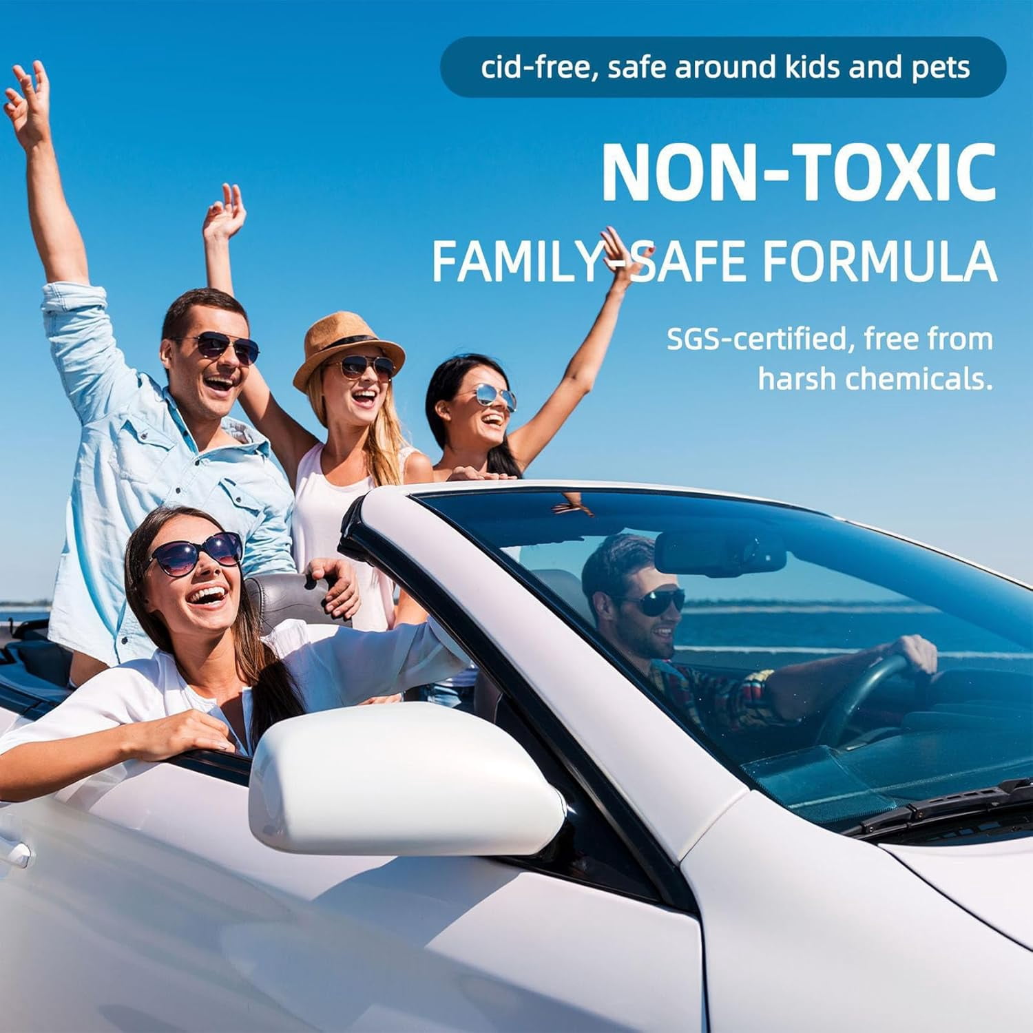 Nano Ceramic Coating Spray for Car, Polish with Sponge & Cloth, 2pc