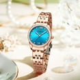 thumbnail image 4 of CURREN Classy Dress Watches for Women Stainless Steel Band Clock Female Rhinestone Dial Slim Wristwatches Ladies, 4 of 6