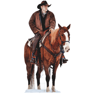 Cowboy on Horse Western Yellowstone 1883 Cardboard Cutout Standee Standup