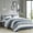 Blue+Grey#1, variant on King Size Bed In A Bag 3 PCS King/Cal King Poly Jersey Puffy Comforter Set Gray,Cotton Bedding Set