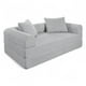thumbnail image 1 of SOFA CAMA TEDDY CHENILLE SILVER, 1 of 1