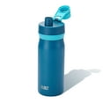 thumbnail image 5 of (3 pack) BUILT Cascade 16 oz Stainless Steel Kids Water Bottle with Leakproof Flip-Top Chug Lid, Dark Blue, 5 of 15