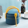 thumbnail image 4 of IROINID Portable Double-layer Love Lunch Box With Rice Can Be Microwave-heated Portable Lunch Box Student Bento Box, 4 of 7