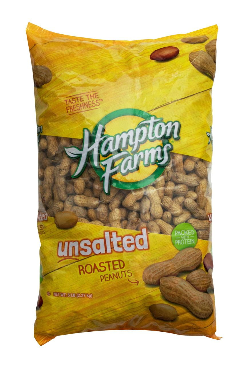 Product of Hampton Farms Unsalted Roasted In-Shell Peanuts  5 lbs