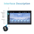 thumbnail image 2 of 7 Inch Double Din Car Stereo Supports Wired Carplay/Mirror Link/FM, Car Audio Receiver MP5 Multimedi, 2 of 5