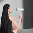 thumbnail image 5 of Secador de pelo de 800 W, secador de pelo de secado rápido y bajo nivel de ruido, 3 ajustes de calor (enchufe blanco de EE. UU.), 5 of 5