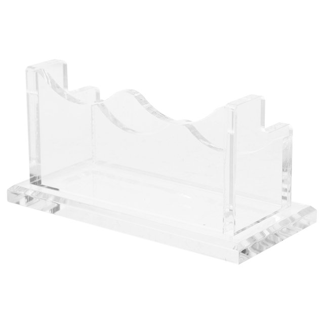 LABSERRON Clear Acrylic Card Holder for Desk Display Professional Business Card Organizer