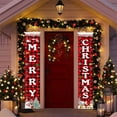 thumbnail image 2 of Merry Christmas Banner Christmas Decorations Xmas Porch Door Sign Decor Welcome Banner For Indoor Outdoor Wall Christmas Decorations Indoor Outdoor (72x12inch/180x30cm), 2 of 9