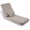 Beige, variant on Outdoor Water-Resistant Olefin Chaise Lounge Cushion, Removable Waterproof Fade, 1 Count