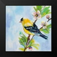 thumbnail image 2 of Vertentes, Jeanette 12x12 Black Modern Framed Museum Art Print Titled - Golden Finch, 2 of 5
