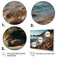 thumbnail image 3 of Designart "Rocky Beach Tides Beauty I" Nautical & Beach Wall Art Living Room, 3 of 5