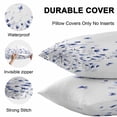 thumbnail image 4 of Waterproof Throw Pillow Covers Set of 2, 24x24 Inch Purple Floral Butterfly Decorative Pillowcases Outdoor Pillow Slip Cushion Covers Set for Couch Tent Spring Rustic Botanical Flowers, 4 of 7