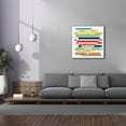 thumbnail image 4 of Epic Graffiti 'Heart Rainbow'  by Erin Clark Canvas Wall Art, 37" x 37", 4 of 8
