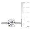 thumbnail image 3 of Everly Women's Created Moissanite 14K White Gold Engagement Ring, 3 of 8