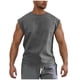 thumbnail image 1 of Camiseta de tirantes de cuello redondo para hombre, de gamuza, deportiva, de poliéster, con cuello redondo, 1 of 8