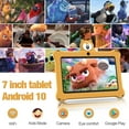 thumbnail image 2 of Kids Tablet 7 inch 32GB WiFi Android 13 Tablet For Kids| Bluetooth | Parental Control | Pre-Installed Learning Tablet Apps for Toddlers Children | with Shockproof Case(Yellow), 2 of 7