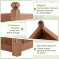 thumbnail image 3 of Amijoy Raised Garden Bed, 46" x 24" x 16" Wooden Planter Box with 4 Drainage Holes, Raised Garden Bed for Vegetables, Flowers, 3 of 8