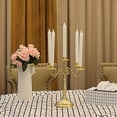 thumbnail image 4 of Candelabro Portavelas Antiguo Vintage Mesa De Comedor Metal seitruly HA024721-04, 4 of 5