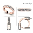 thumbnail image 3 of Anniversary Band Ring Channel Set w/ Pure Brilliance CZ 0.75ctw - Reg Shank - 10K Rose Gold - Size 6, 3 of 8