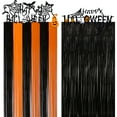 thumbnail image 6 of LIWEN 1 Set Backdrop Curtain Attractive Decorative Shining Ornamental Halloween Skull Pumpkin Flag Curtain Home Decor, 6 of 8