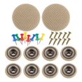 thumbnail image 3 of Universal Car Roof Headliner Repair Kit with Snap Rivets Retainer for Interior Ceiling Cloth Fixing Grey 10Pcs, 3 of 5