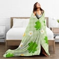 thumbnail image 5 of Kll Fleece Blanket Plush Throw Blanket St Patrick'S Day11,Soft Fuzzy Cozy Flannel Blanket For Couch Sofa Bed.(50"X40"), 5 of 9