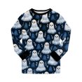 thumbnail image 5 of KPOPLK Girls Halloween Pajamas Cute Pjs Kids Skeleton Sleepwear Clothes Sets Holiday Sleepwear,Size 4-5 Years, 5 of 9
