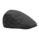 thumbnail image 1 of Boina clásica, boina de espiga, gorra plana a cuadros para hombre, gorra de taxista Negro, 1 of 9