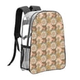 thumbnail image 3 of Honeii Mandala Print Clear Backpack Heavy Duty Transparent Bag 17" See Through BookBag for Women Men Adults Work Festival Sports Travel, 3 of 7