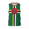 thumbnail image 2 of Dominica Flag Men Basketball Sports Jersey Running Fitness Multifunction Sleeveless tshirt Exclusive Custom Name Nunber, 2 of 11