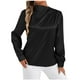 thumbnail image 2 of Camisas de maestra,Suéter de manga larga y cuello redondo para mujer, top informal de color liso, poliéster, cómodo para uso diario, para casa y trabajo, sopatenor, 2 of 8