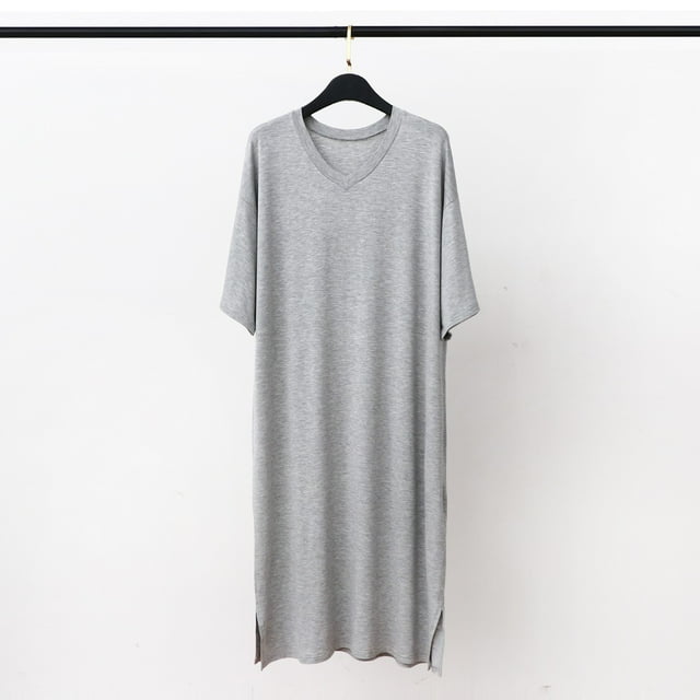Ensemble de Pyjama pour Homme Confortable, Doux et Respirant à Manches Courtes, Col Rond, Vêtement de Nuit, Tenue de Détente à la Maison