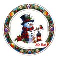 thumbnail image 4 of Adornos colgantes navideños 2D, suministros para fiestas en interiores con cordón para Muñeco de nieve, 4 of 9