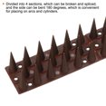 thumbnail image 5 of Uxcell 18 Inch Plastic Anti Bird Cat Pigeon Deterrent Fence Bird Spikes, Brown 6Pack, 5 of 6