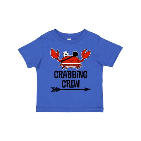 

Inktastic Crabbing Crew Crab Lover Boys or Girls Toddler T-Shirt