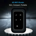 thumbnail image 3 of 4G LTE Mobile Hotspot, Support 10 Users Connections 150Mbps 4G Mobile WiFi Hotspot Multifunctional LED Smart Screen Display Built in Firewall  for Travel, 3 of 7