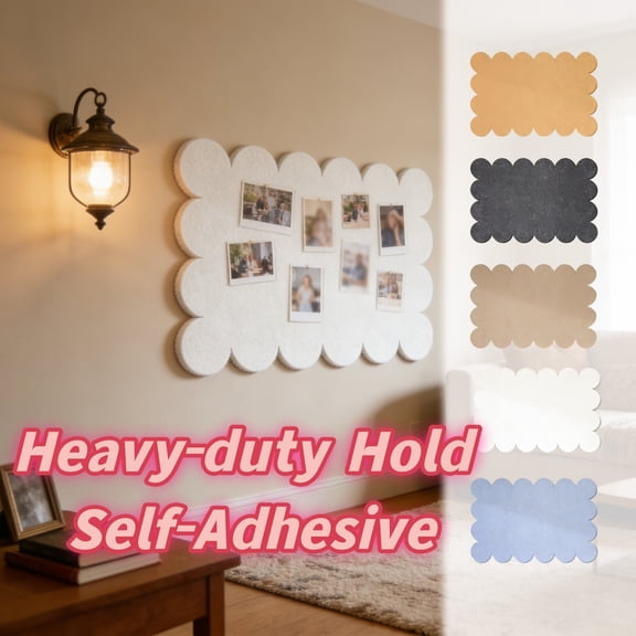 Peel and Stick Felt Pin Board 24"x16", Bulletin Board for Office Walls _ Khaki