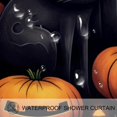 thumbnail image 6 of OWNNI Artistic Animal Pattern Shower Curtain Sets - Experience the Pinnacle of Bathroom Decor – Durable, Waterproof Elegance With Unique Halloween Jack-o'-lantern and Cat Pattern, 6 of 6