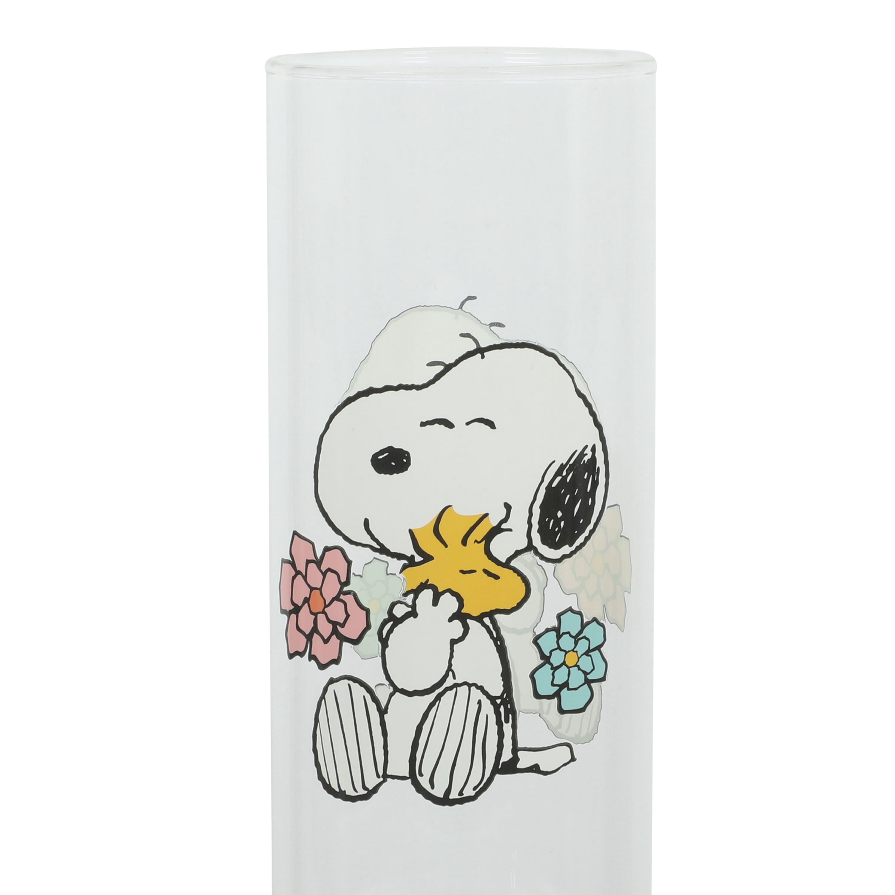 Peanuts Snoopy 22oz Glass Sipper Hug Cup
