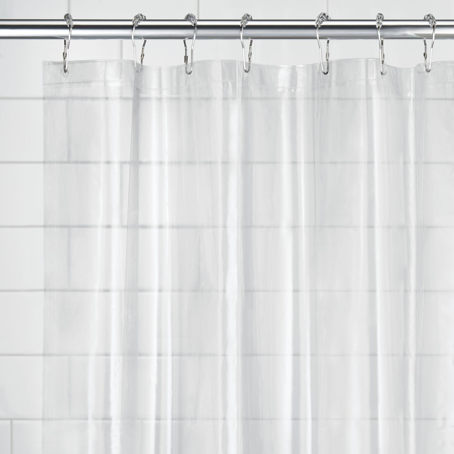 iDesign Clear PEVA Shower Liner, 72" x 84"