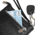 thumbnail image 4 of Ultrathin card holder creative coin holder keychain cute mini zipper genuine leather coin purse for women, 4 of 5