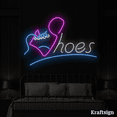 thumbnail image 2 of Craftnamesign Shoes Neon Sign, Shoes Shop LED Sign, Shoes Shop Decor, 2 of 4