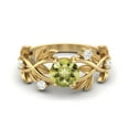 thumbnail image 1 of 6MM Rond Citron Quartz 925 Argent Jaune Plaqué Solitaire Femmes Mariage Classique Anneau, 1 of 4