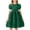 Green, variant on Lopecy-Sta Girls Dress with Floral Skirt Round Neck Short Sleeve Flower Comfortable Girl Dresses for Easter, Wedding, Birthday Or Graduation