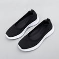 thumbnail image 2 of YOURDIARY Women's Slip On Walking Shoes Breathable Knit Low Vamp Comfortable Non Slip Casual Sneakers, 2 of 8