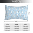 thumbnail image 2 of Fuzoiu Rabbit And Bird Print Pillow Case with Hidden Zipper,Pillow Covers,Soft and Comfortable Pillowcase-14"x20", 2 of 6
