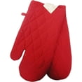 thumbnail image 1 of Woven Cotton Oven Mitt - Red, 1 of 1