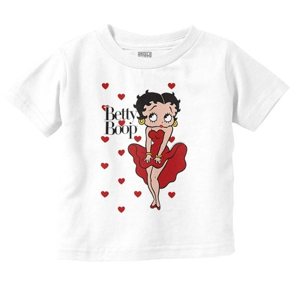 Retro Betty Boop Cartoon Hearts Youth T Shirt Tee Girls Infant Toddler Brisco Brands 6M