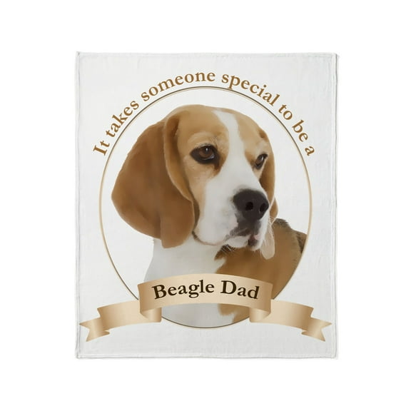 CafePress - Beagle Dad Throw Blanket - Soft Fleece Throw Blanket, 50"x60" for All Ages