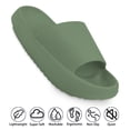 thumbnail image 4 of Green Sandals for Women and Men,Non-Slip Bathroom Shower Sandals,Soft and Thick Sole Cloud Slippers, 4 of 8